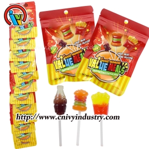 Fast Food Fash Form Lollipop Hard Candy