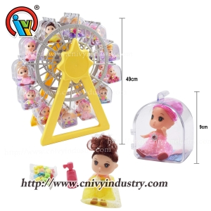 Кукла-сюрприз игрушка барби с конфетами в колесе обозрения