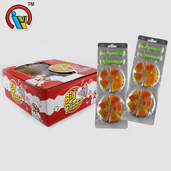 pizza shape chewing gummy candy